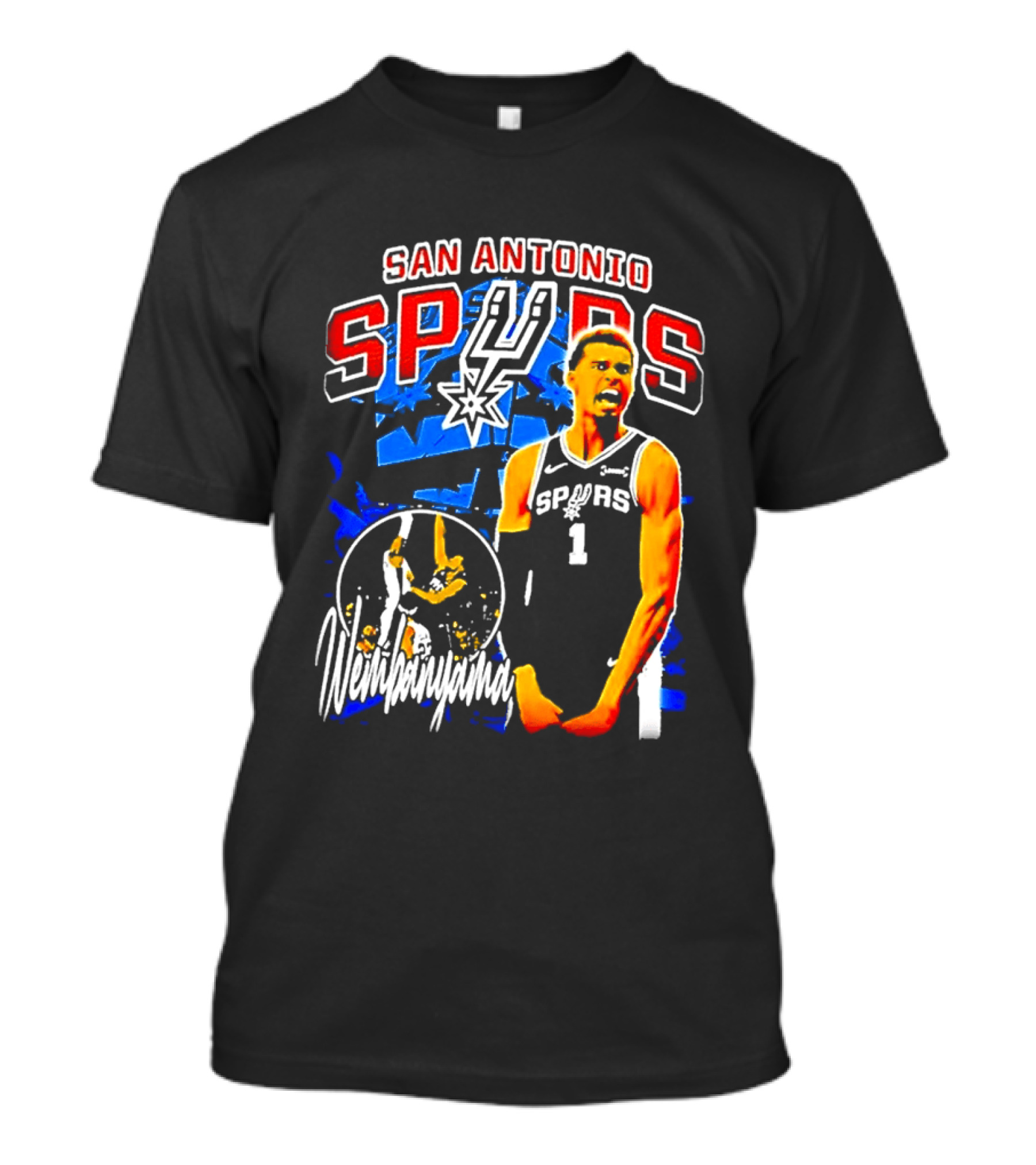 San Antonio Spurs Wembanyama Victor NBA Basketball Player T-Shirt