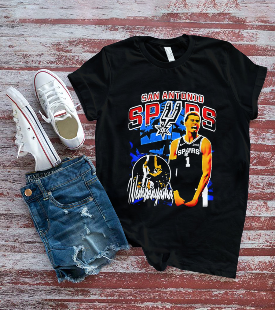 San Antonio Spurs Wembanyama Victor NBA Basketball Player T-Shirt