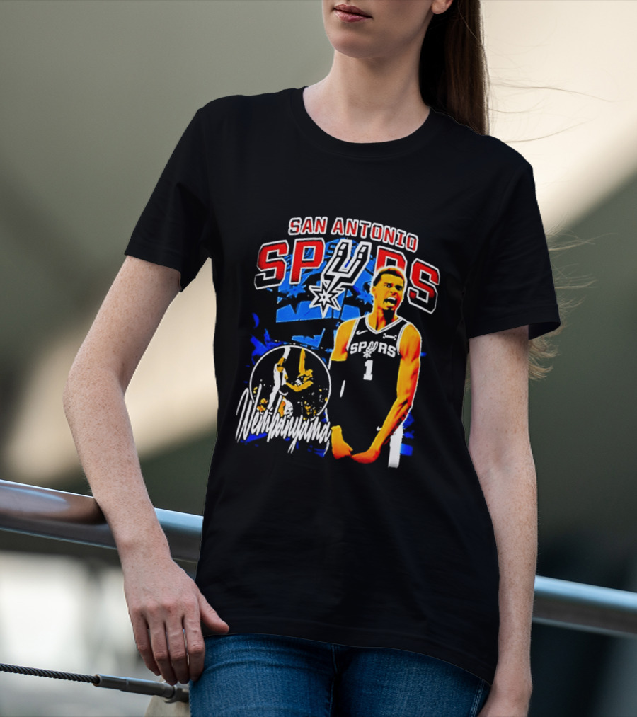 San Antonio Spurs Wembanyama Victor NBA Basketball Player T-Shirt