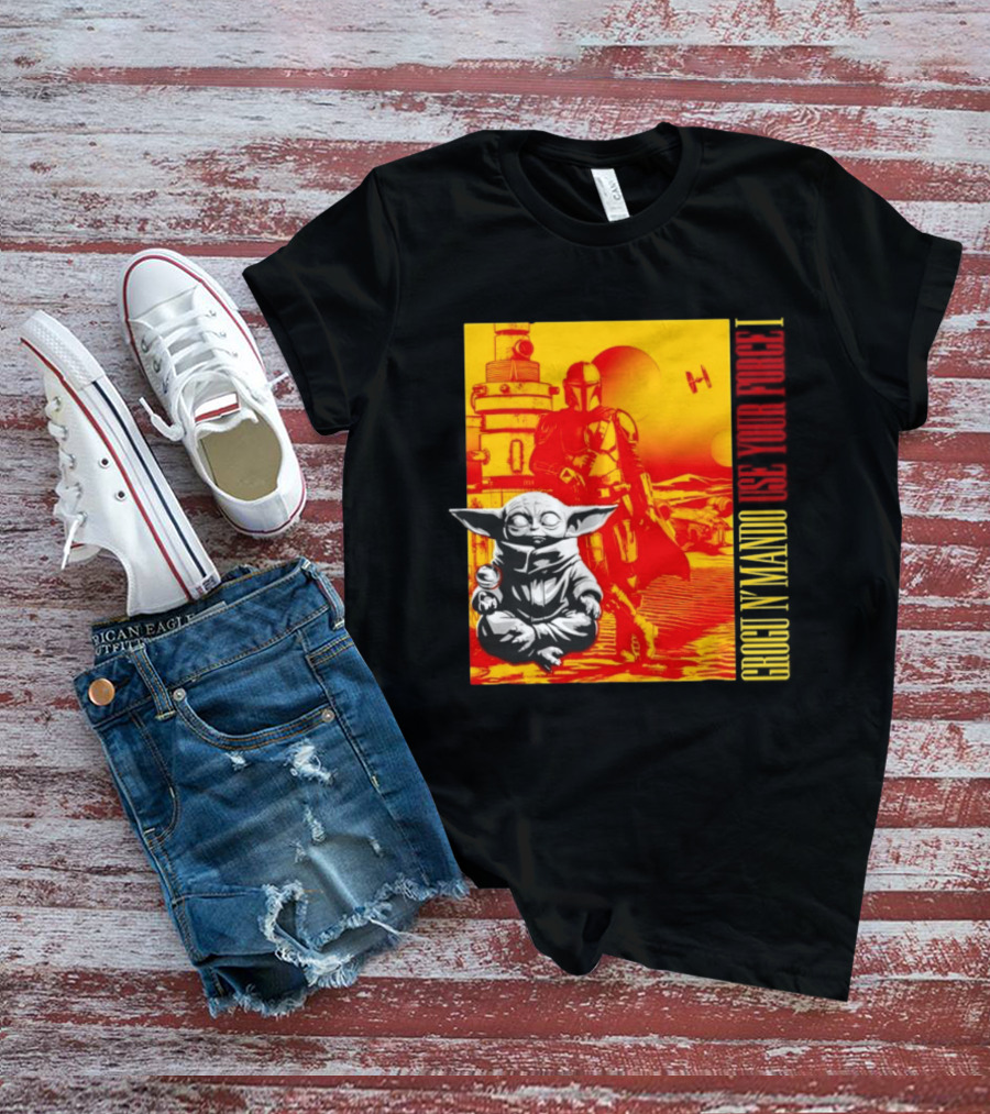 Grogu N' Mando Use Your Force I Star Wars Adventure T-Shirt