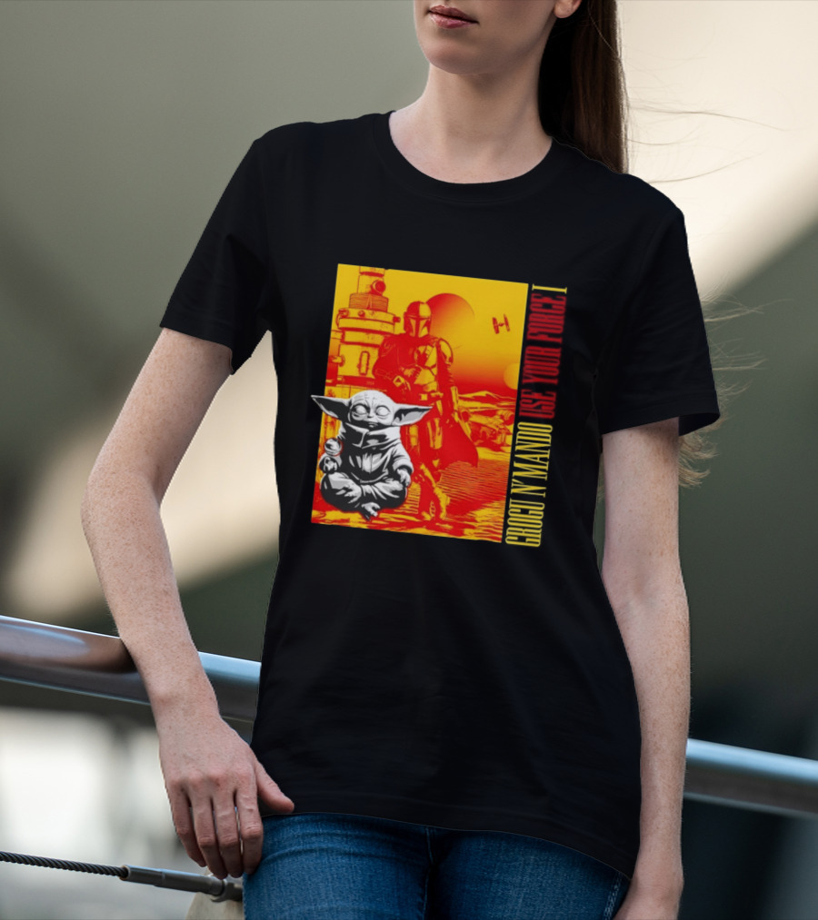 Grogu N' Mando Use Your Force I Star Wars Adventure T-Shirt