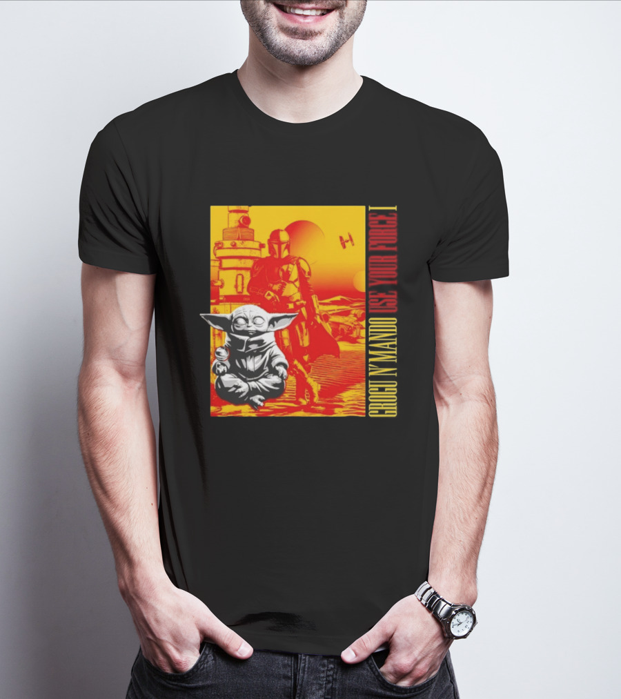 Grogu N' Mando Use Your Force I Star Wars Adventure T-Shirt