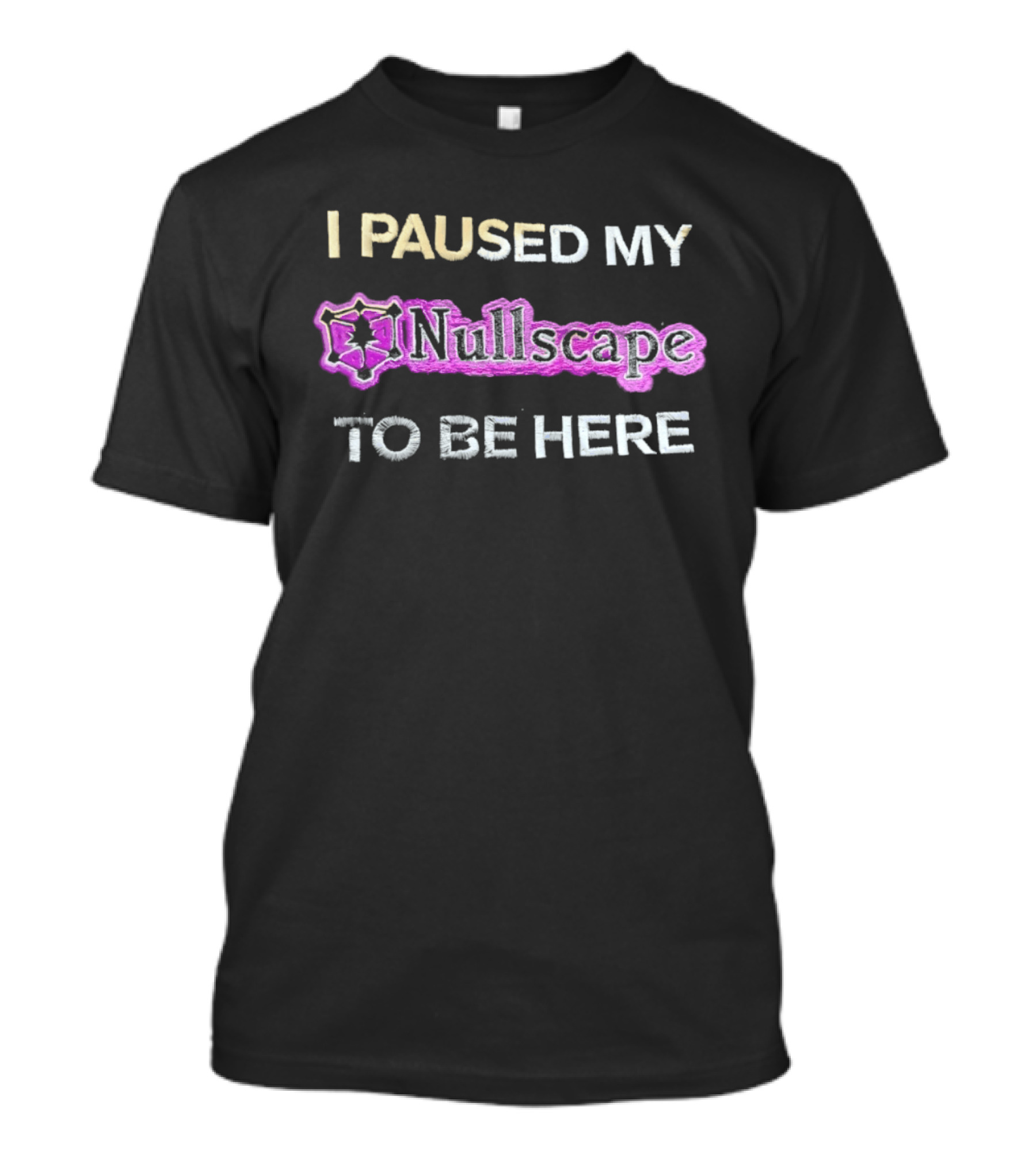I Paused My Nullscape To Be Here Gaming Meme T-Shirt