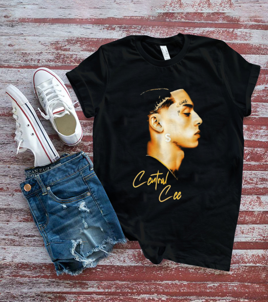 Central Cee Star UK Portrait Profile T-Shirt