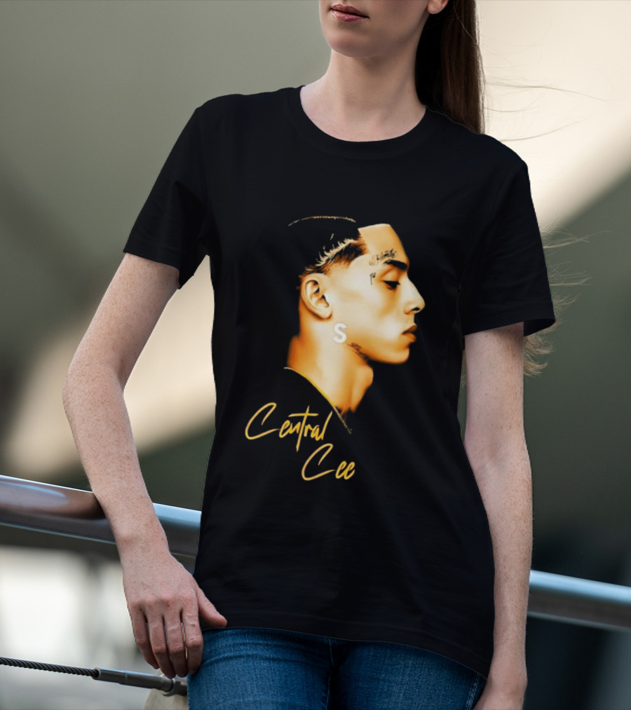 Central Cee Star UK Portrait Profile T-Shirt
