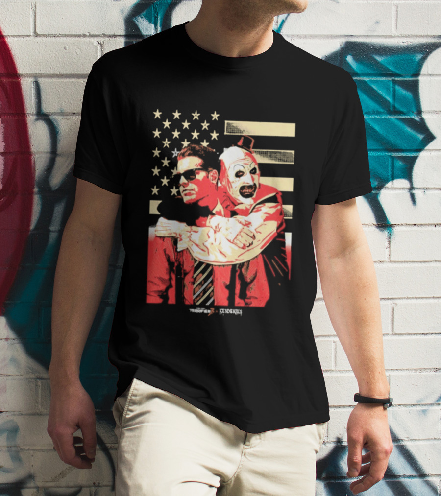 Ice Nine Kills Spencer Clown American Flag Horror Aesthetic T-Shirt