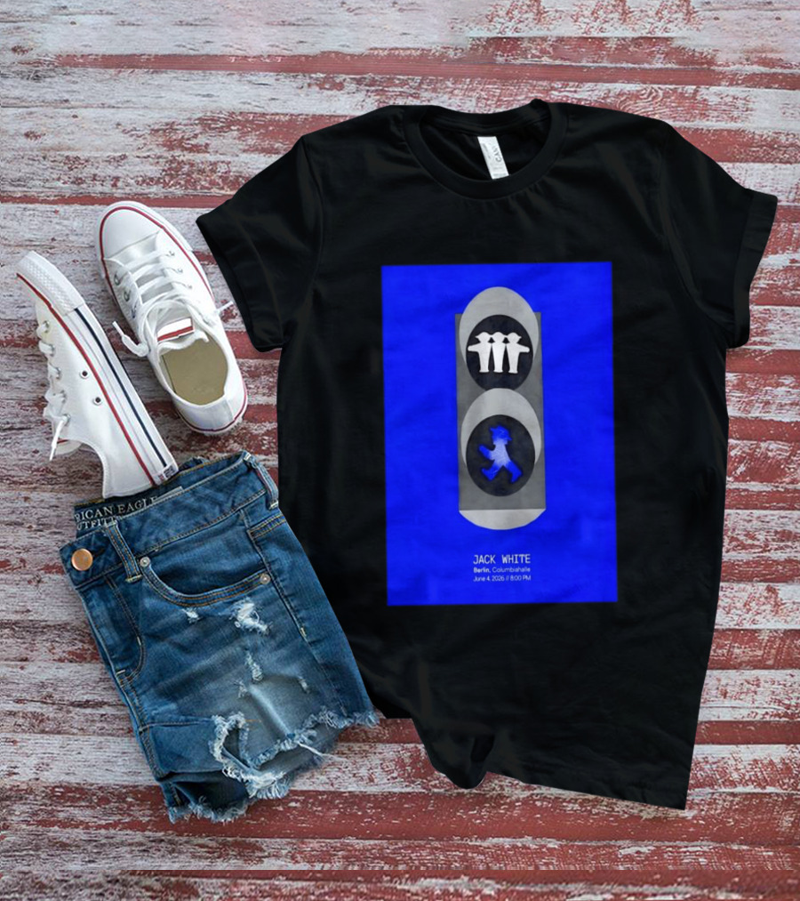 Jack White Berlin Columbiahalle June 4 2026 Ampelmann Traffic Light Icon Concert 8PM T-Shirt