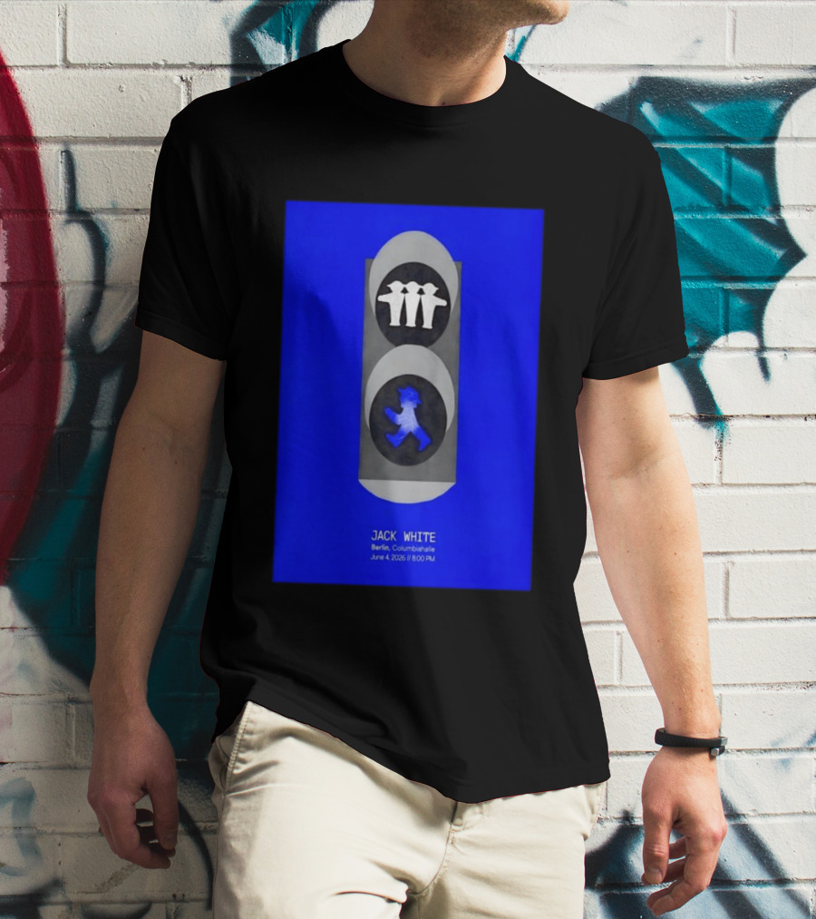 Jack White Berlin Columbiahalle June 4 2026 Ampelmann Traffic Light Icon Concert 8PM T-Shirt