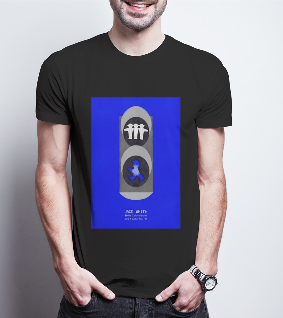 Jack White Berlin Columbiahalle June 4 2026 Ampelmann Traffic Light Icon Concert 8PM T-Shirt