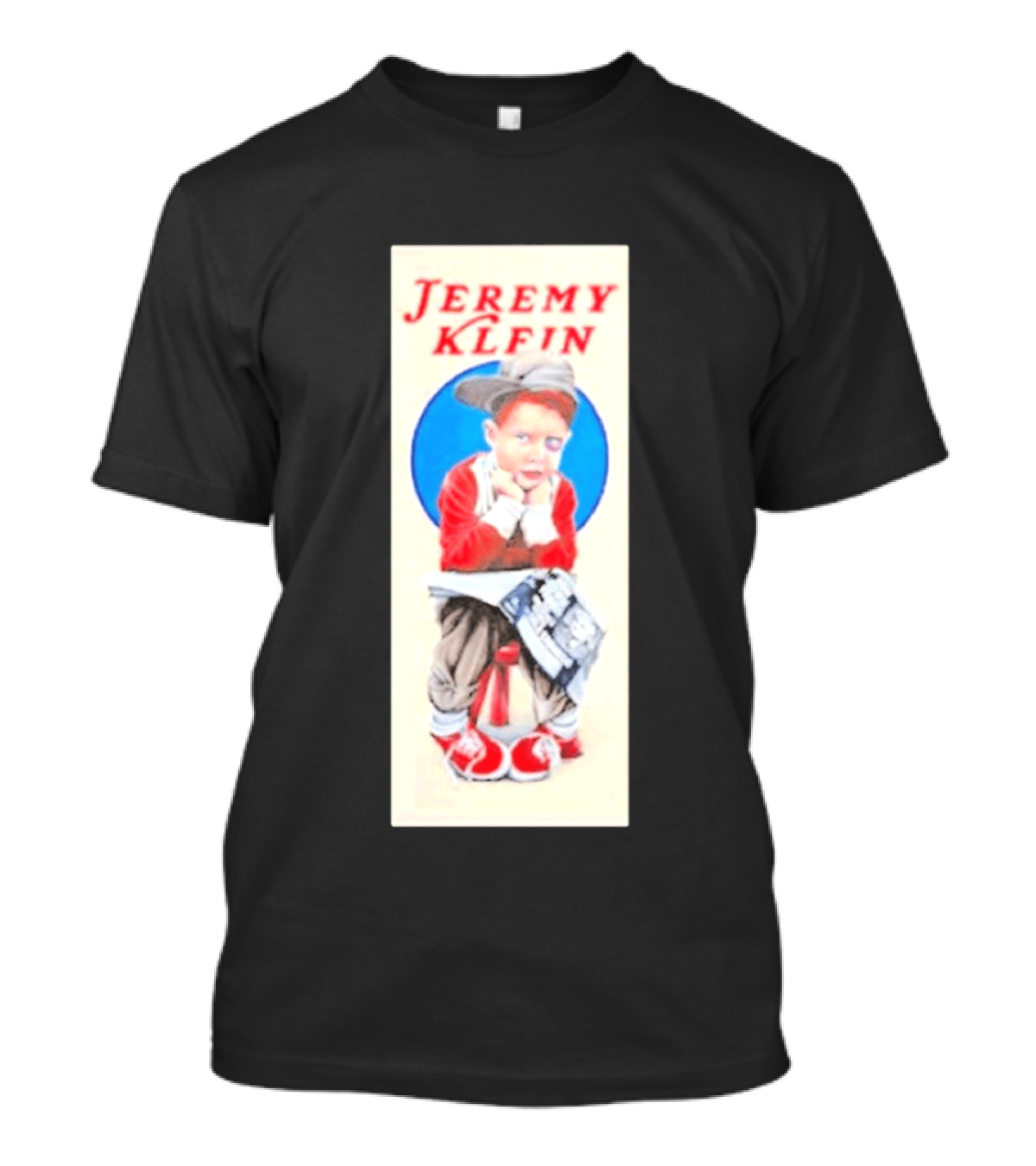Jeremy Klein World Industries Kid Sitting On Stool T-Shirt