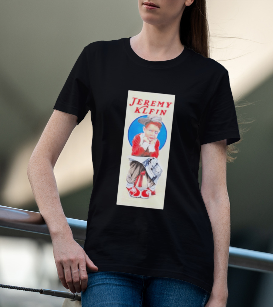 Jeremy Klein World Industries Kid Sitting On Stool T-Shirt