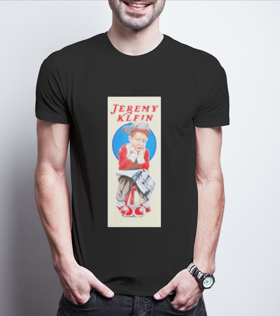 Jeremy Klein World Industries Kid Sitting On Stool T-Shirt
