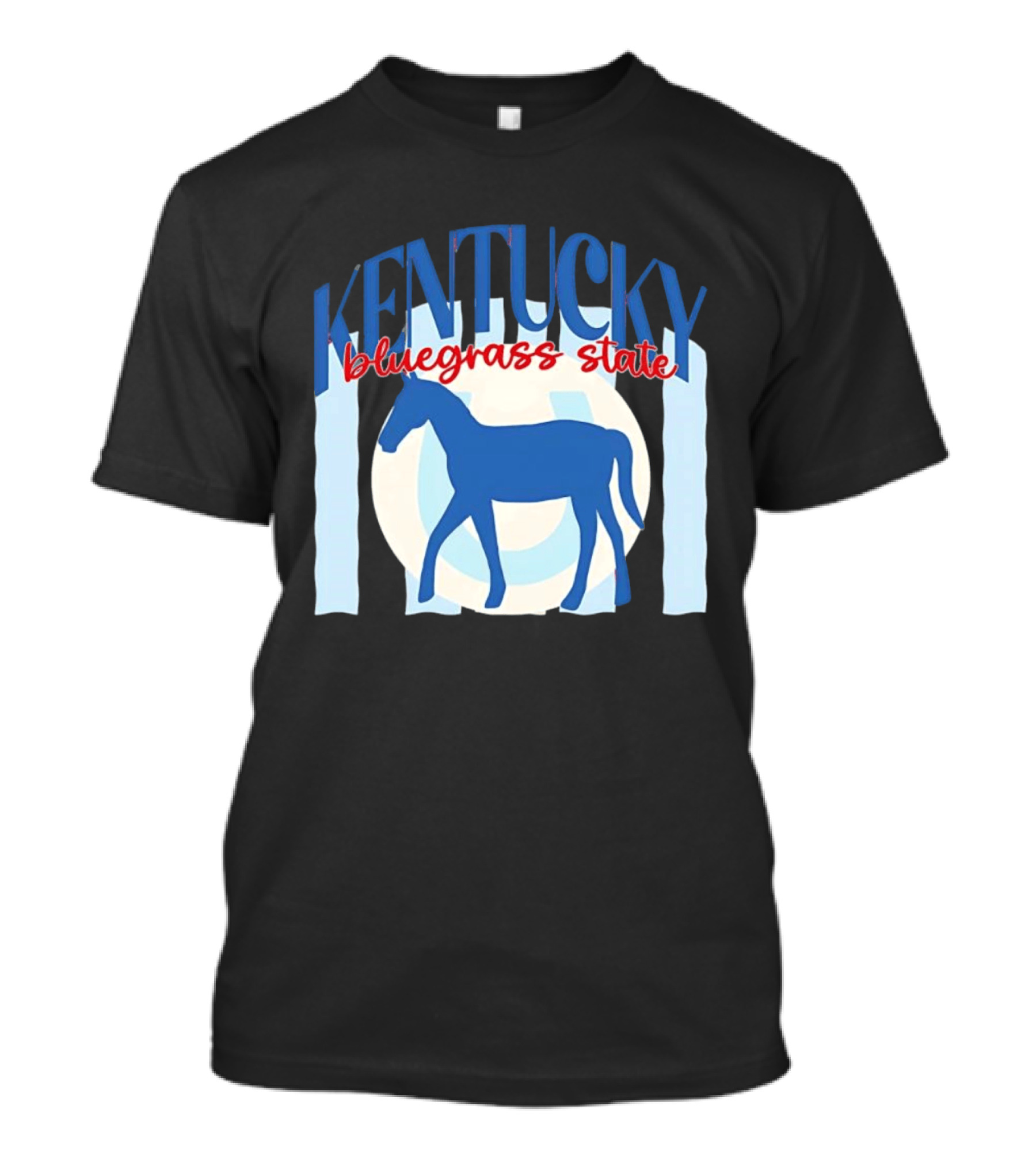 Kentucky Bluegrass State Horse Horseshoe T-Shirt