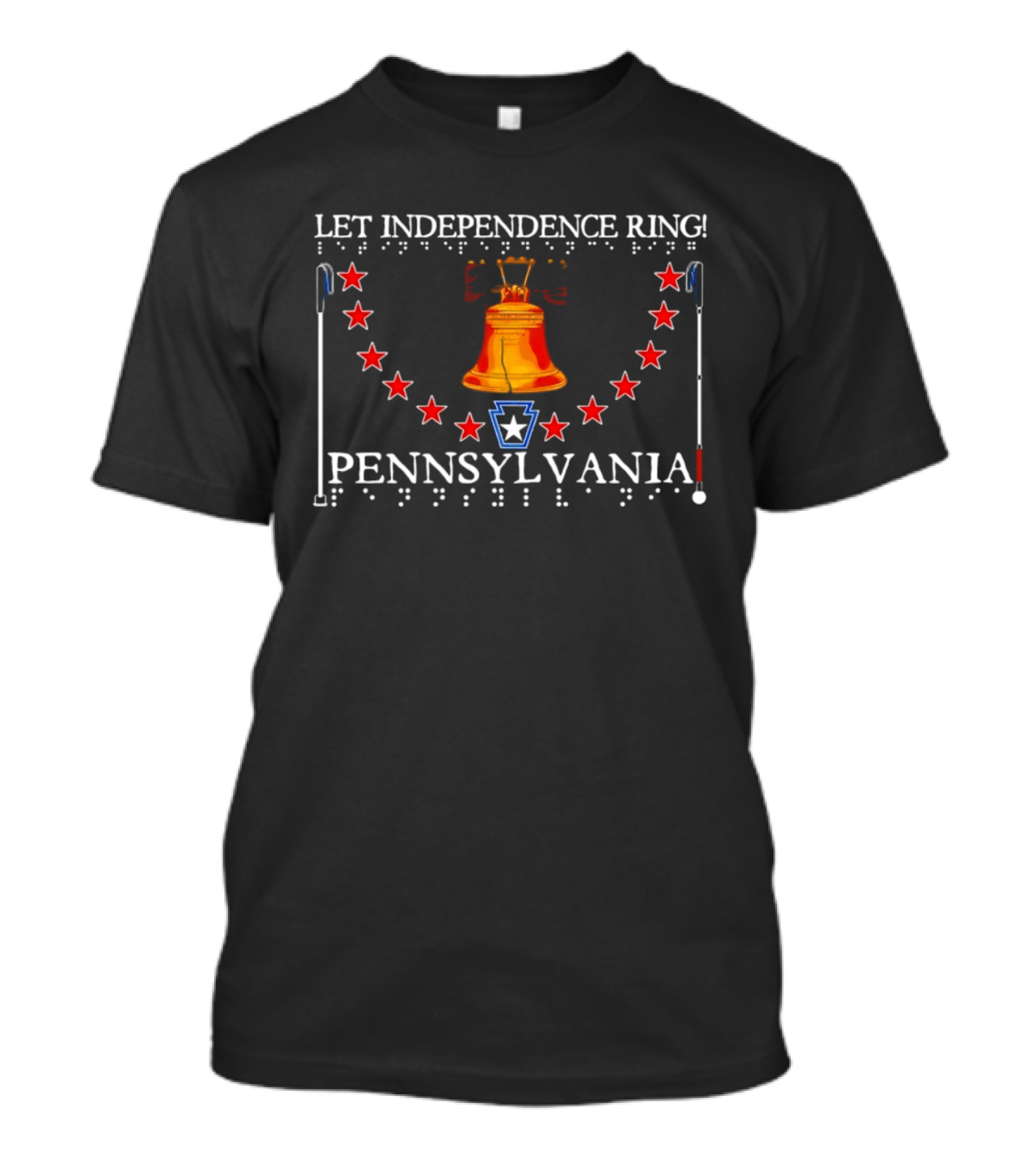 Let Independence Ring Pennsylvania Liberty Bell Stars T-Shirt