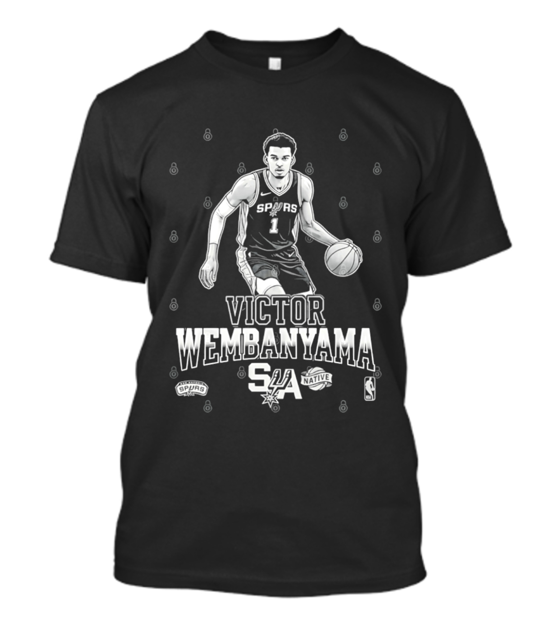 Victor Wembanyama Spurs SA Basketball NBA T-Shirt