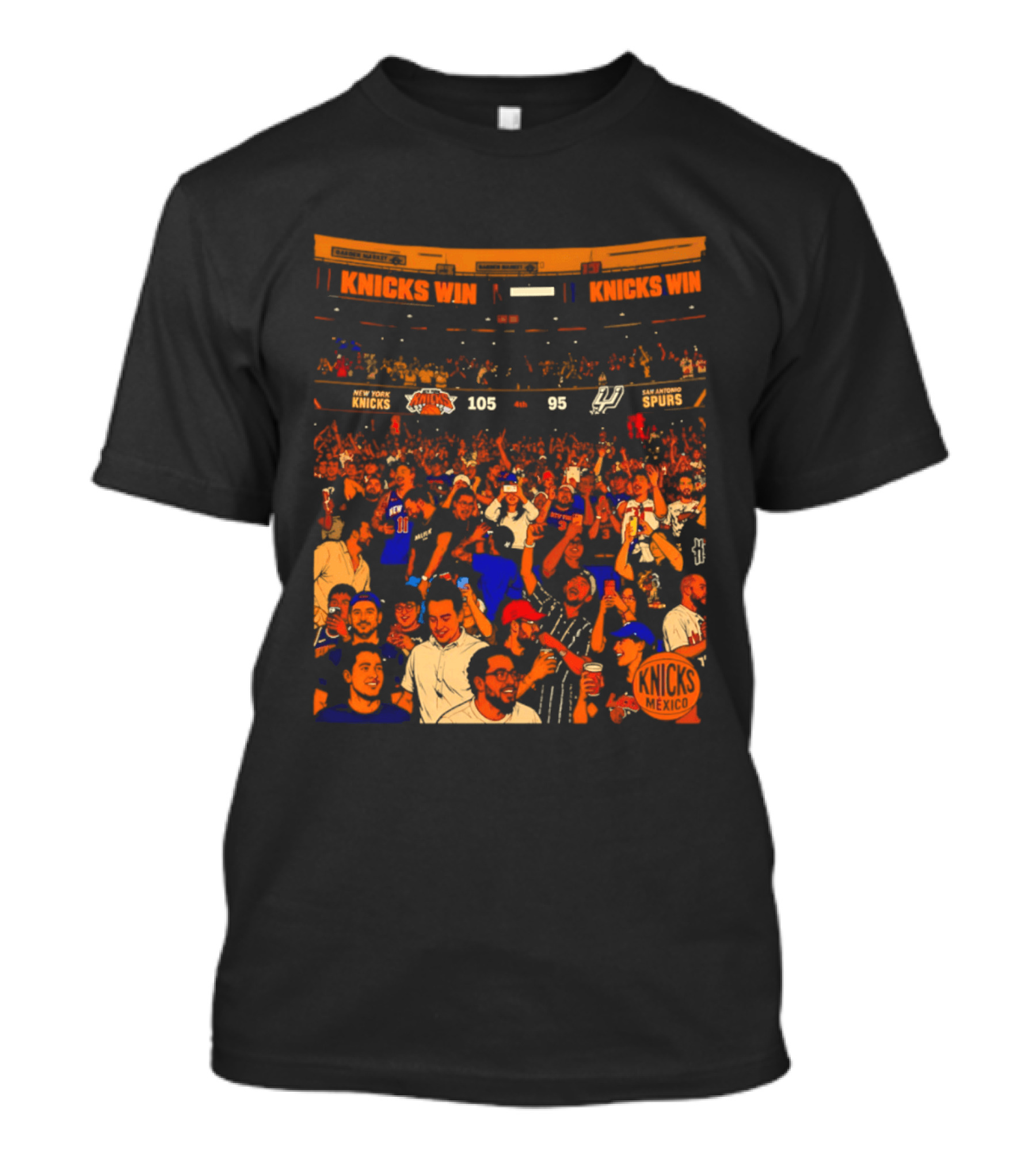 New York Knicks Win 105 95 One City One Team One Dream Energy T-Shirt
