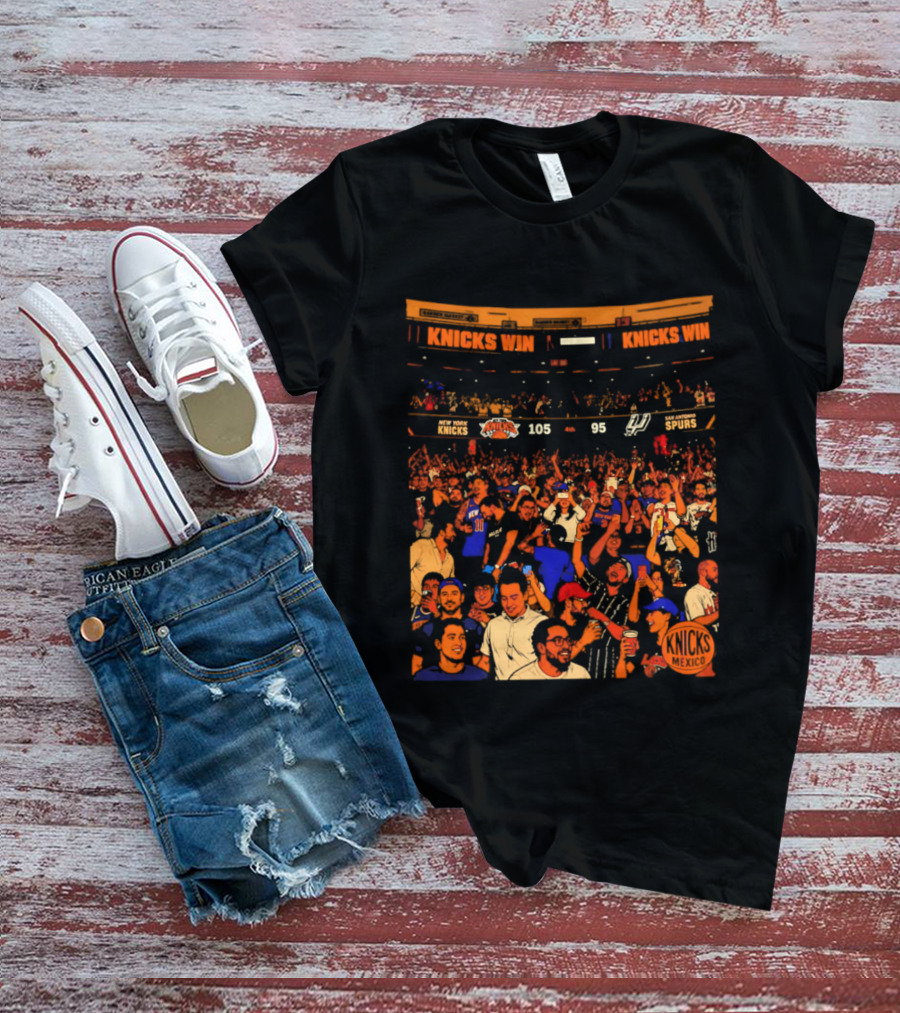New York Knicks Win 105 95 One City One Team One Dream Energy T-Shirt