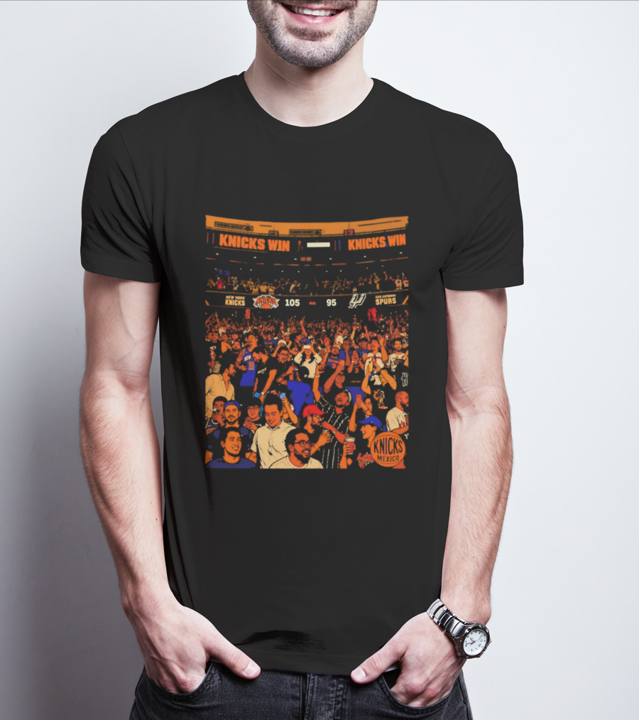 New York Knicks Win 105 95 One City One Team One Dream Energy T-Shirt