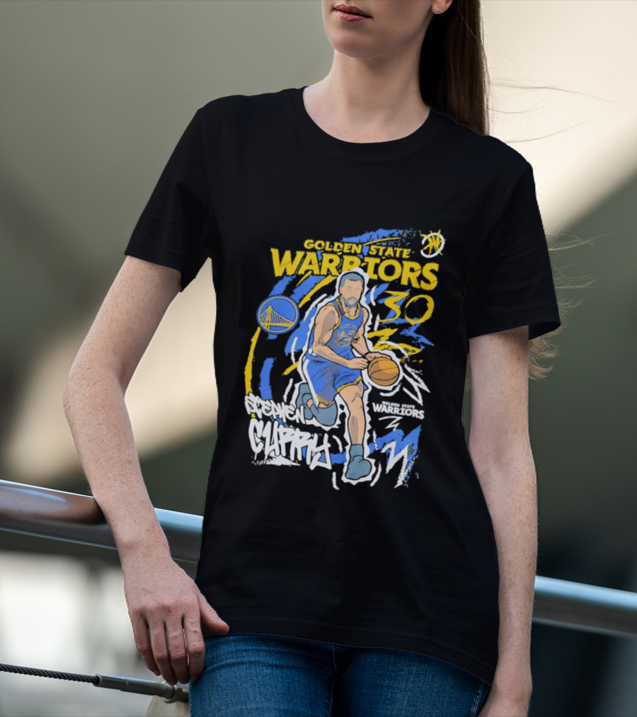 Golden State Warriors Stephen Curry 30 Basketball Player T-Shirt