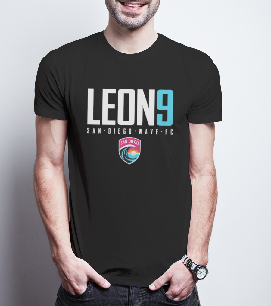 Adriana Leon 9 San Diego Wave FC T-Shirt