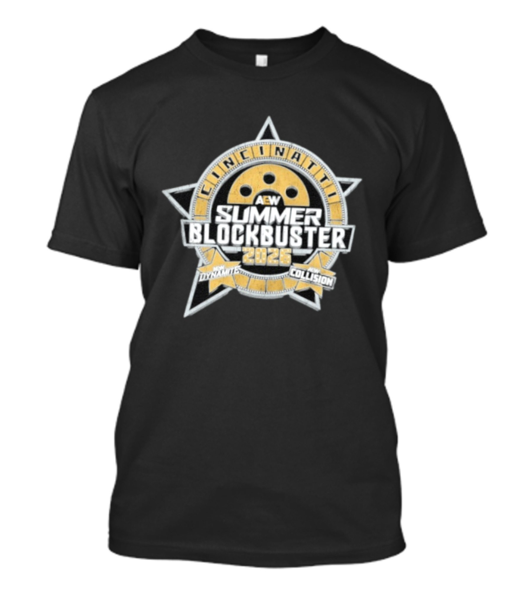 AEW Summer Blockbuster 2026 Cincinnati Event New Dynamite New Collision T-Shirt