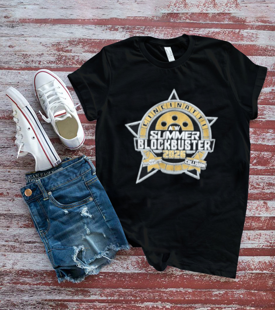 AEW Summer Blockbuster 2026 Cincinnati Event New Dynamite New Collision T-Shirt