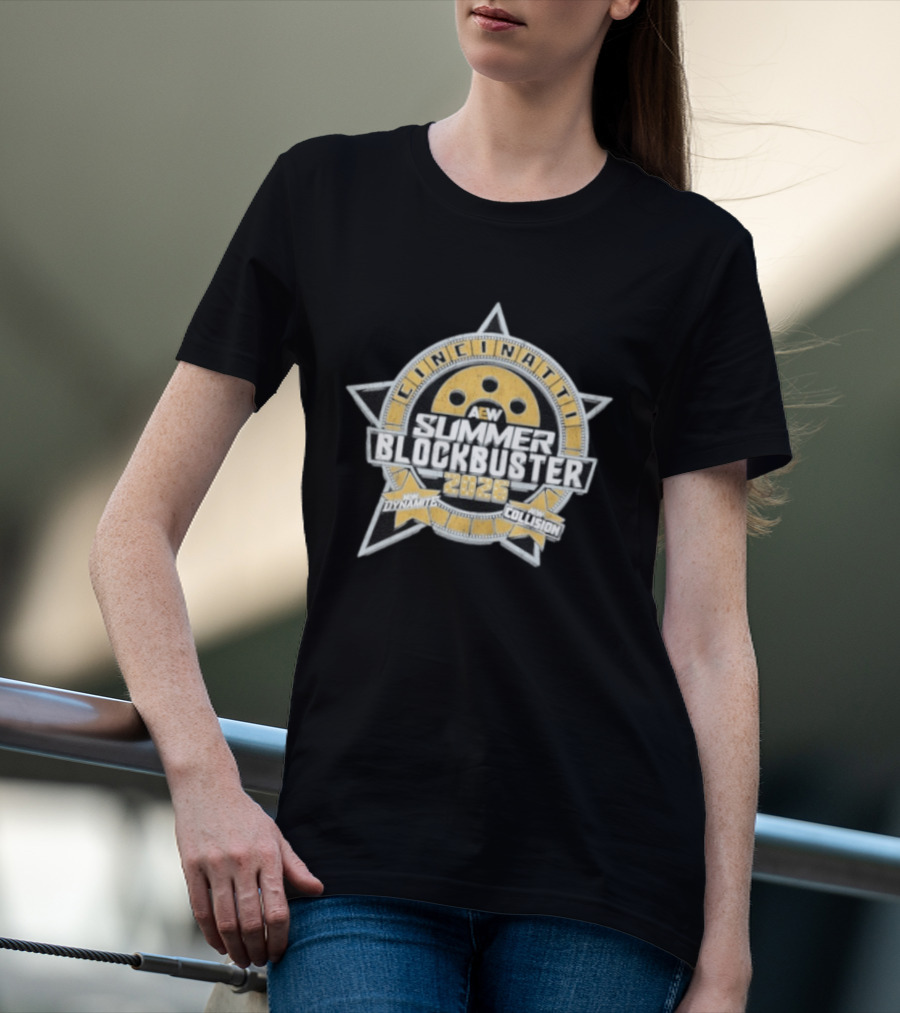AEW Summer Blockbuster 2026 Cincinnati Event New Dynamite New Collision T-Shirt