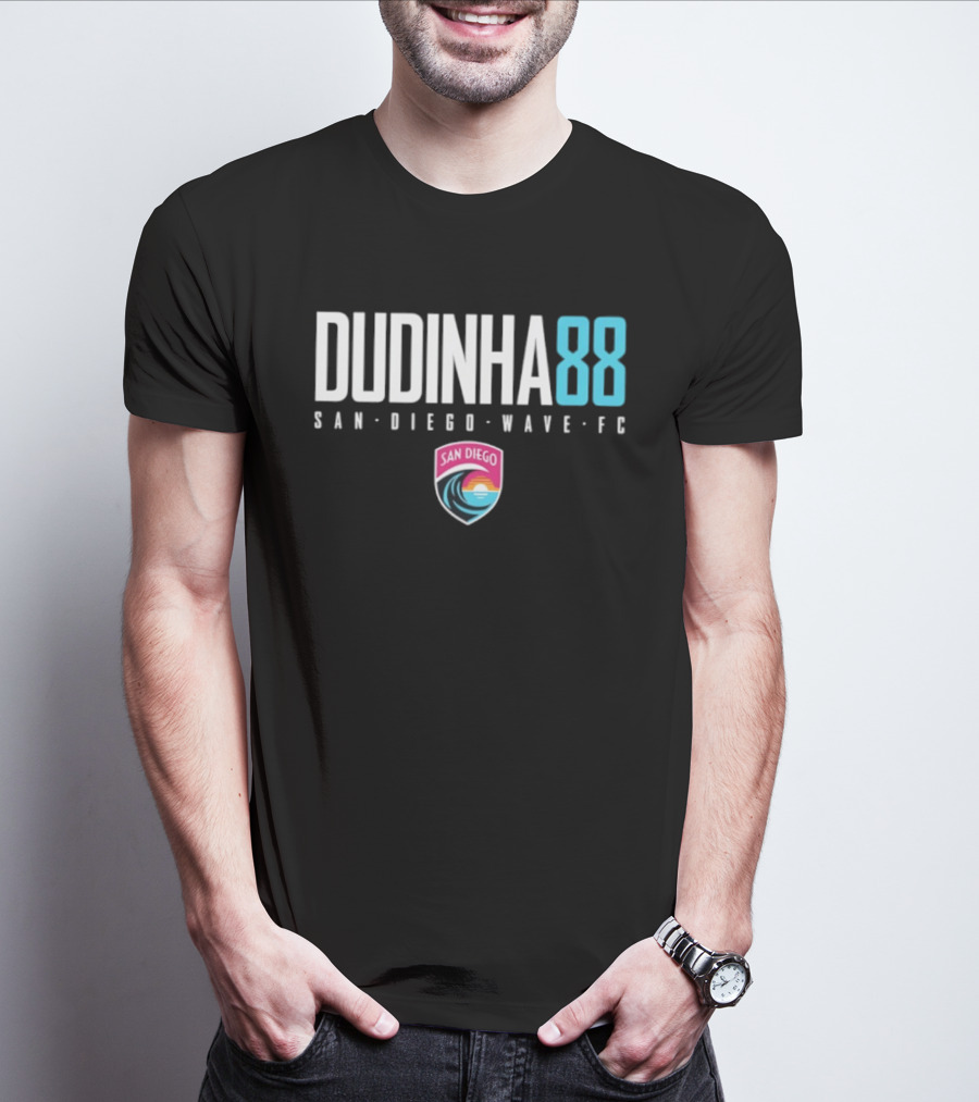 Dudinha 88 San Diego Wave FC Fan Gear Soccer Team T-Shirt
