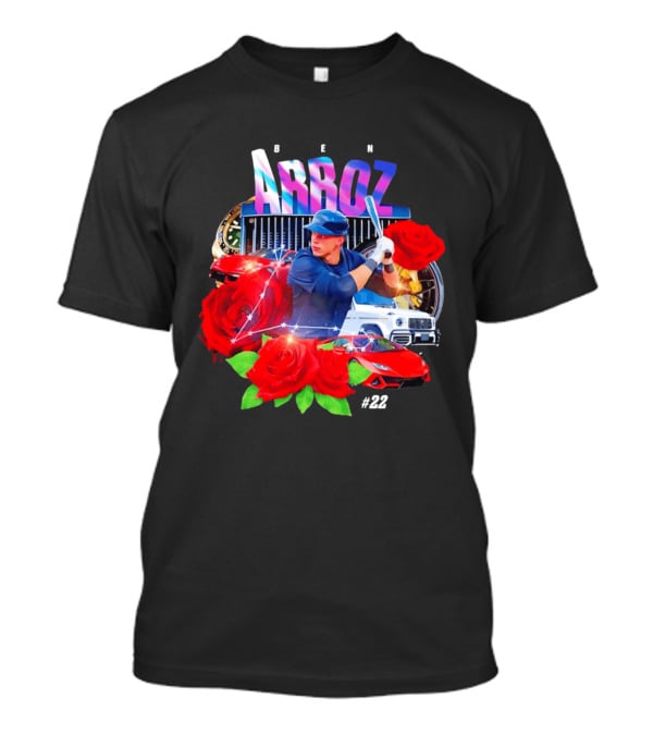 Ben Arroz Baseball Player Luxury Cars Roses #22 T-Shirt
