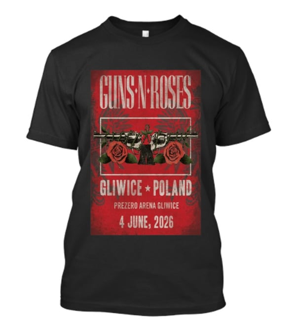 Guns N' Roses 2026 PreZero Arena Gliwice Poland Concert 4 June T-Shirt