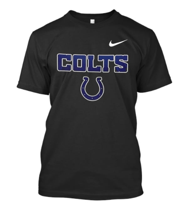 Indianapolis Colts Nike Skeleton Blue Colla American Proud Mechanic T-Shirt