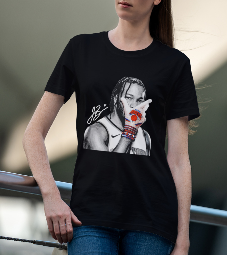 Jalen Brunson New York Knicks Burner Of The Year MJ Glove Pose T-Shirt