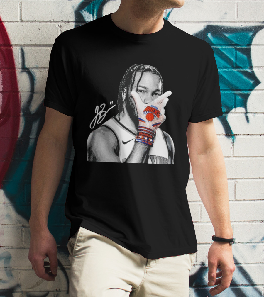 Jalen Brunson New York Knicks Burner Of The Year MJ Glove Pose T-Shirt