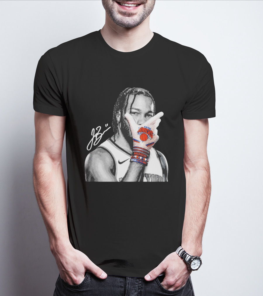 Jalen Brunson New York Knicks Burner Of The Year MJ Glove Pose T-Shirt