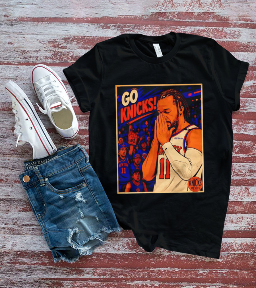 GO KNICKS Jalen Brunson New York Knicks 11 Mexico T-Shirt