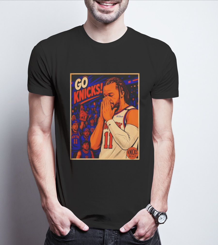 GO KNICKS Jalen Brunson New York Knicks 11 Mexico T-Shirt