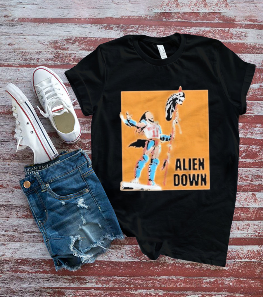 Jalen Brunson Knicks 11 Alien Down Spurs Wemby T-Shirt