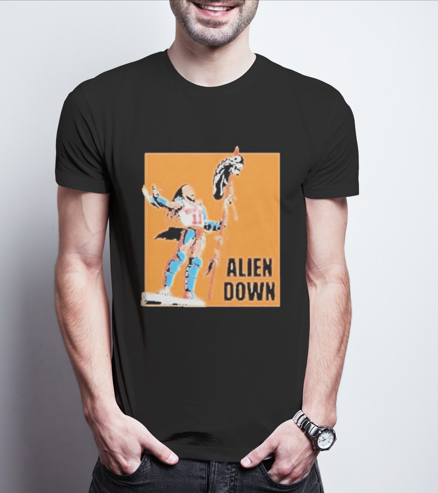 Jalen Brunson Knicks 11 Alien Down Spurs Wemby T-Shirt