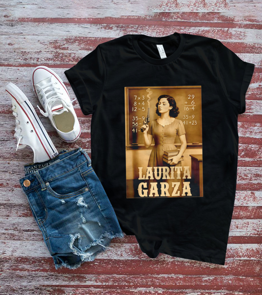 Laurita Garza Vintage Western Classroom Scene T-Shirt