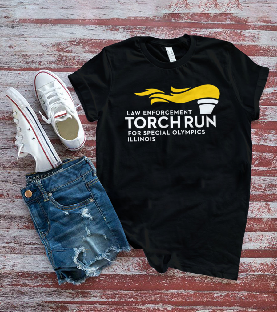 Law Enforcement Torch Run Special Olympics Illinois T-Shirt