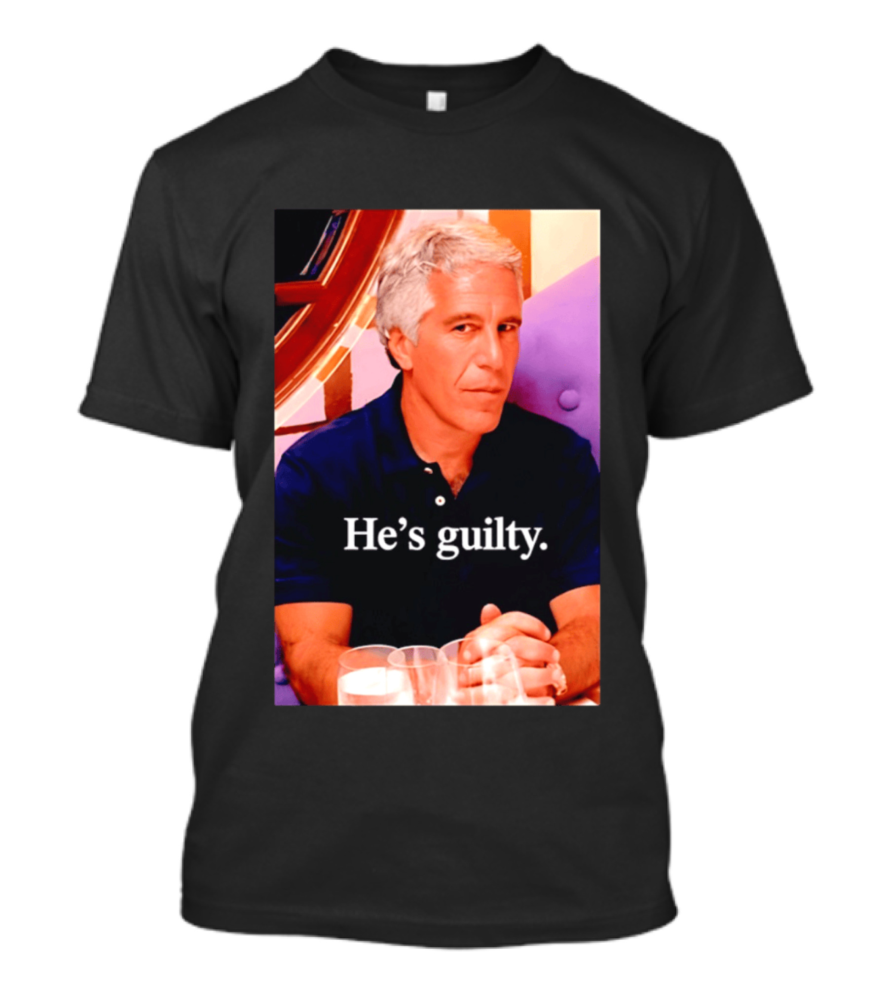 Lil Pump Epstein He's Guilty Controversial Meme T-Shirt
