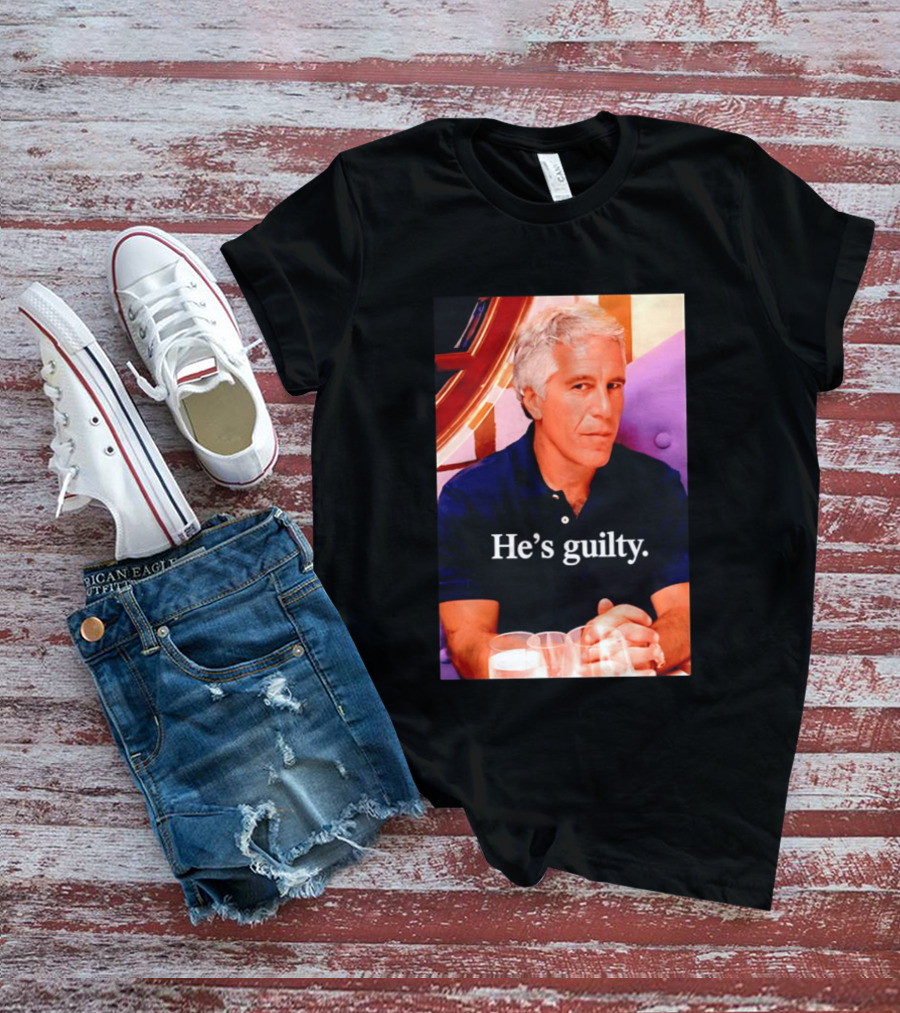 Lil Pump Epstein He's Guilty Controversial Meme T-Shirt