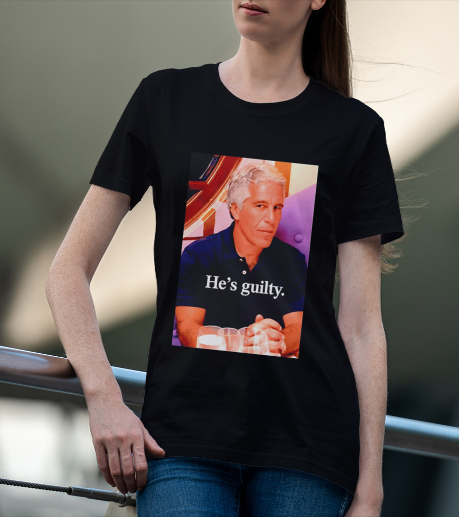 Lil Pump Epstein He's Guilty Controversial Meme T-Shirt
