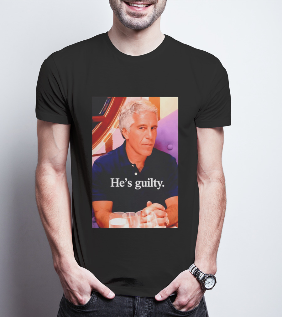 Lil Pump Epstein He's Guilty Controversial Meme T-Shirt