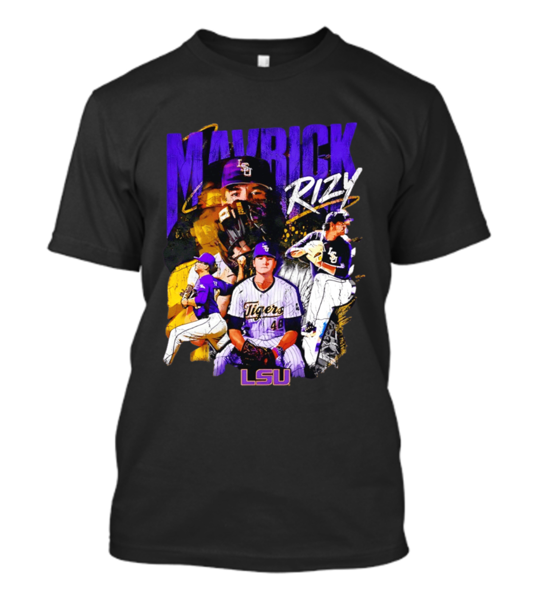 LSU Tigers Mavrick Rizy Baseball Collection T-Shirt