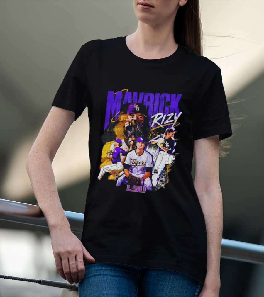 LSU Tigers Mavrick Rizy Baseball Collection T-Shirt