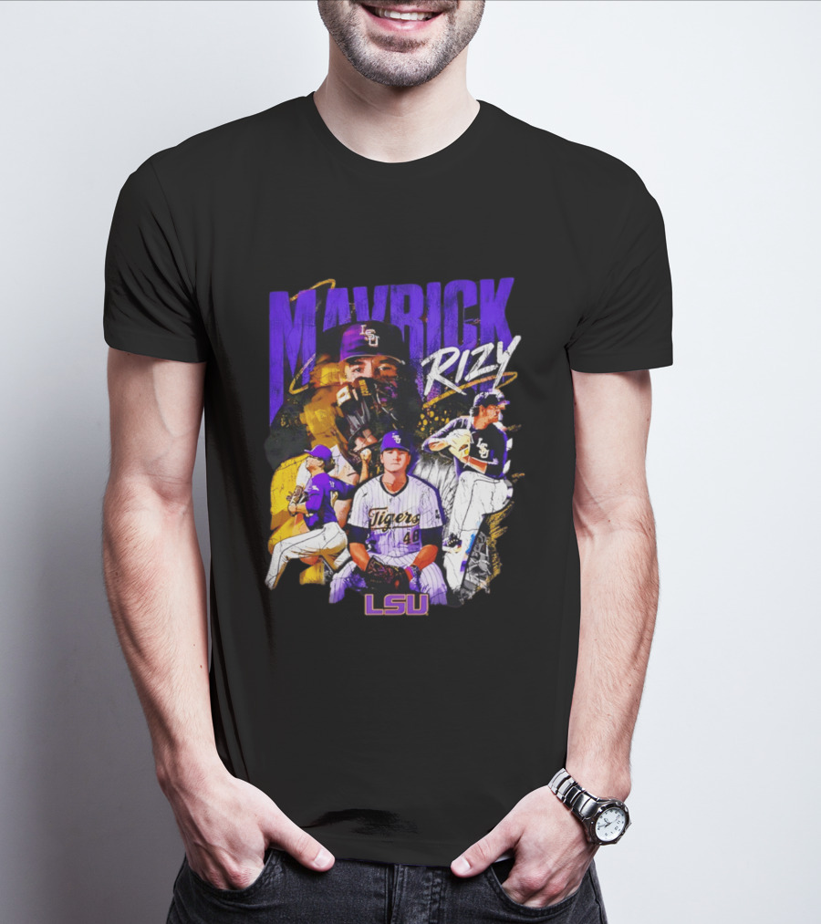 LSU Tigers Mavrick Rizy Baseball Collection T-Shirt