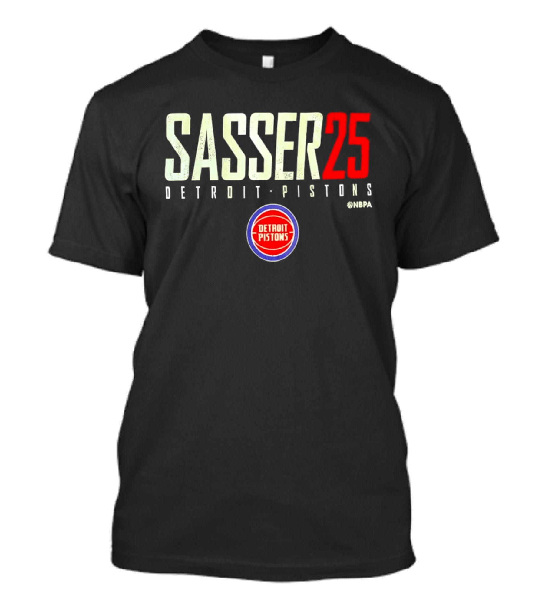 Sasser 25 Detroit Pistons NBA Basketball Marcus Sasser T-Shirt
