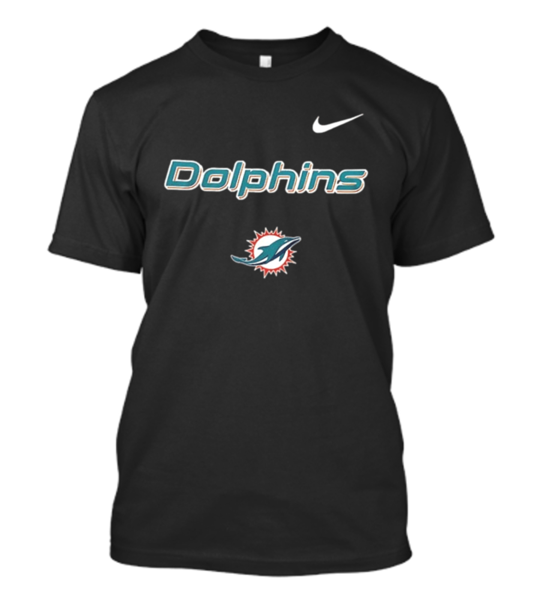 Miami Dolphins Skeleton Blue Collar American Proud Mechanic Nike Dolphins T-Shirt