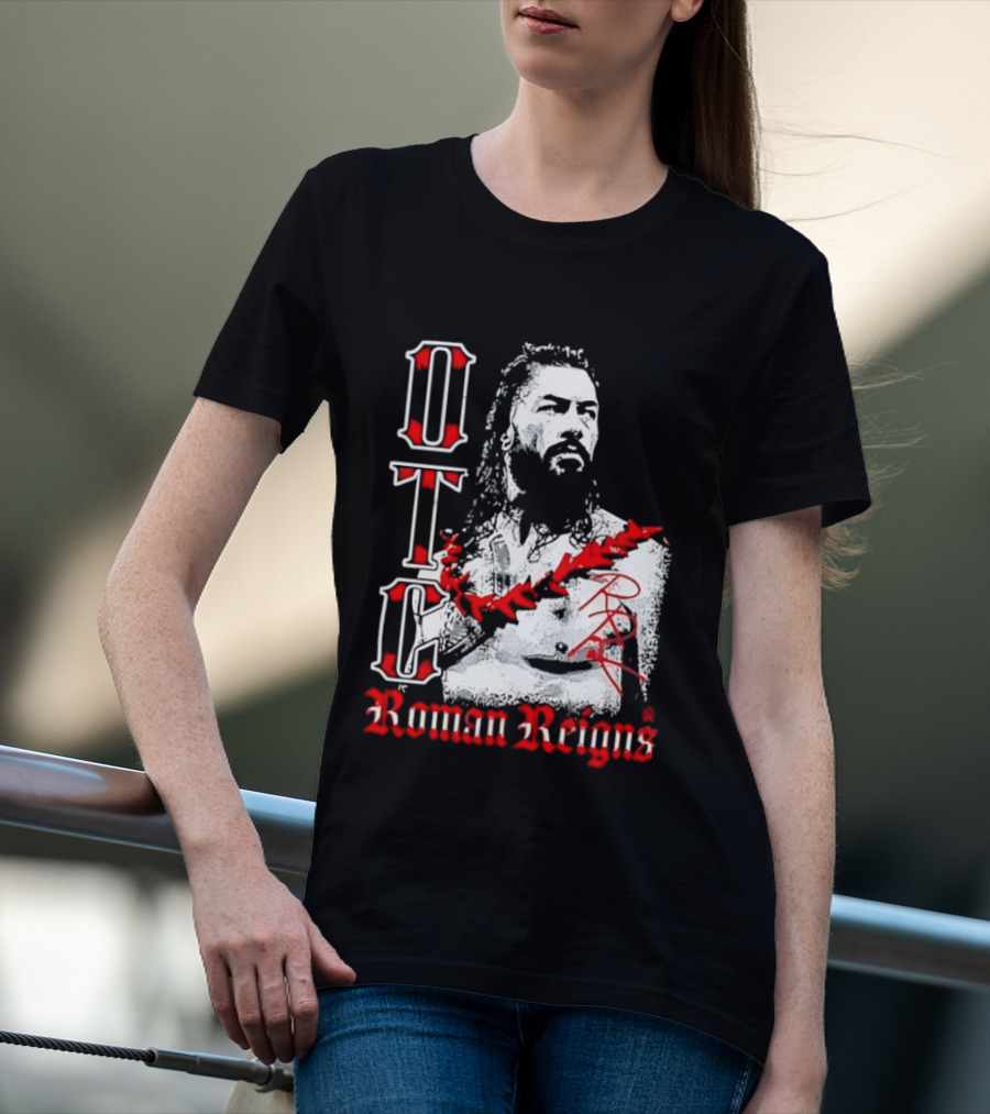 OTC Roman Reigns Wrestling Iconic Athlete T-Shirt